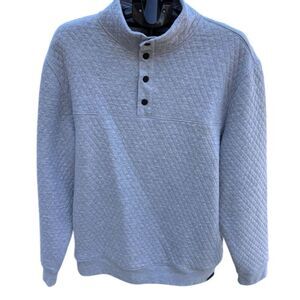 Kenneth Cole Men's Gray Argyle Quilted Pullover Sweatshirt XL